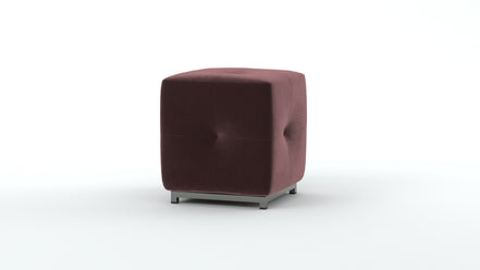 Dark Velvet Ottoman