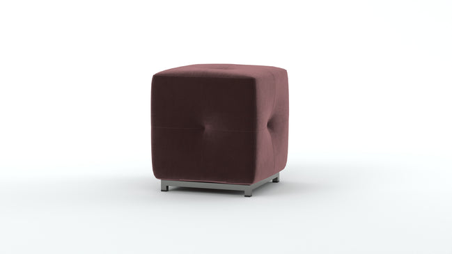 Dark Velvet Ottoman