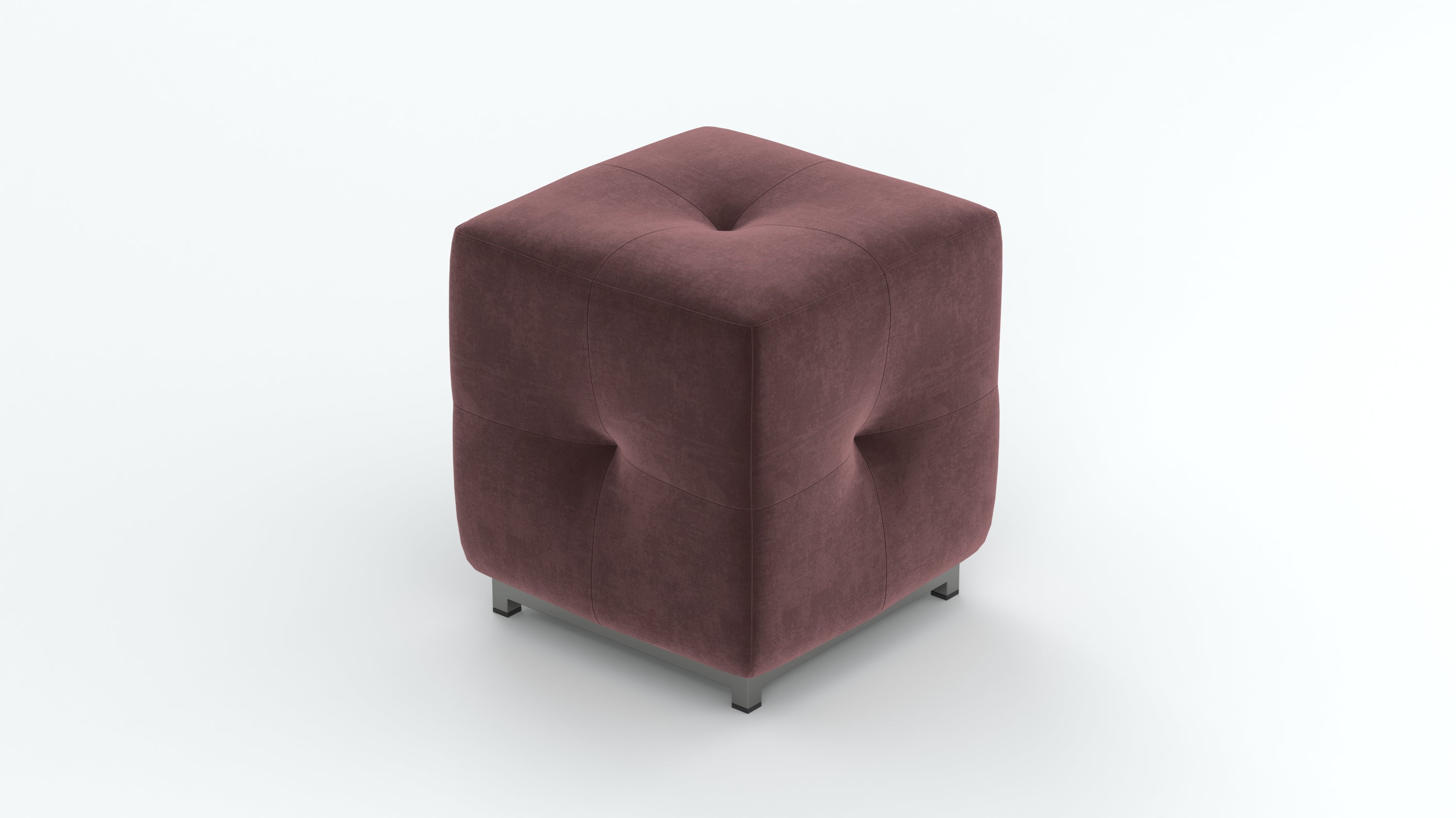 Dark Velvet Ottoman