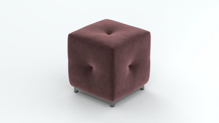 Dark Velvet Ottoman