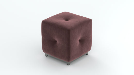 Dark Velvet Ottoman